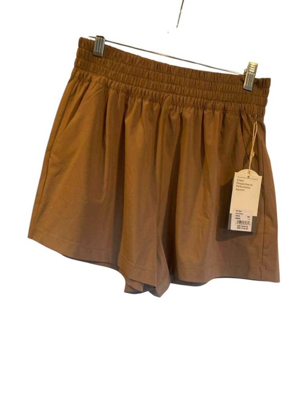 NWT Vuori Villa shorts SORREL BROWN Size S